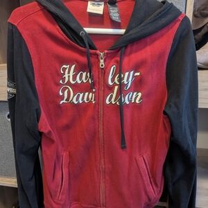 Harley-Davidson Red and Black Hoodie